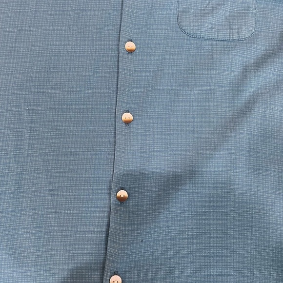 Van Heusen Blue Casual Button Down Shirt Air - Picture 2 of 5